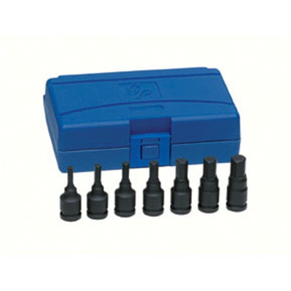 Grey Pneumatic Grey Pneumatic 1297H 0.38 in. Drive 7 Piece Hex Driver Set GRY-1297H